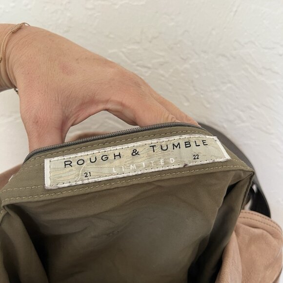 Rough & Tumble Borough Bag Womens Convertible Beige Brown Leather Crossbody - Picture 3 of 16